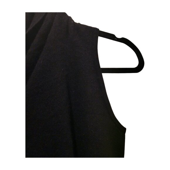SAKS FIFTH AVENUE 100% Cashmere Open Front Sleeveless Cardigan Vest Drapey Large - Picture 3 of 5
